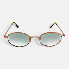 Occhiali da sole Bottega di Sguardi Deauville con montatura ovale in metallo color rame e lenti sfumate