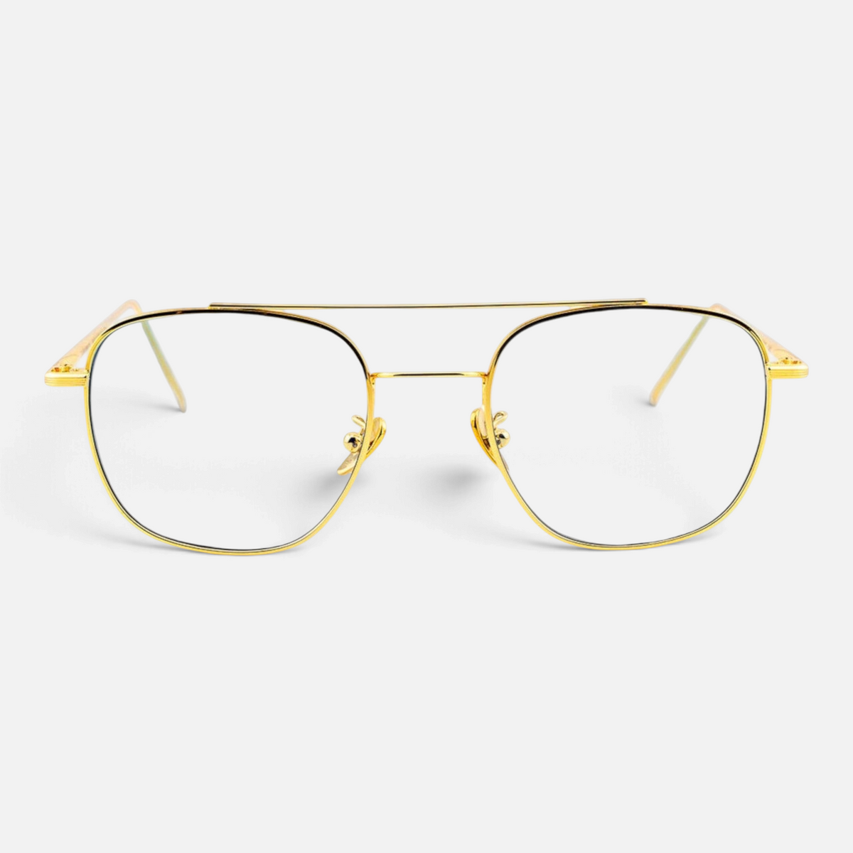 Occhiali da sole Bottega di Sguardi Dentro Concept Dogon con montatura in metallo dorato e lenti fotocromatiche