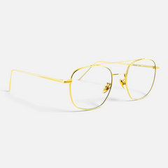 Occhiali da sole Bottega di Sguardi Dentro Concept Dogon con montatura in metallo dorato e lenti fotocromatiche
